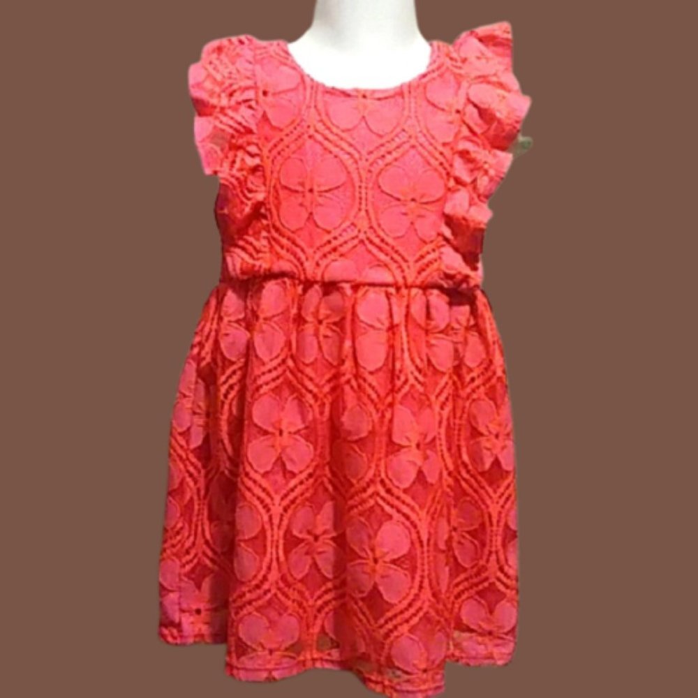 Genuine Kids from OshKosh Toddler Girls' Tile Pink Lace Dress - size  2T,  NEW